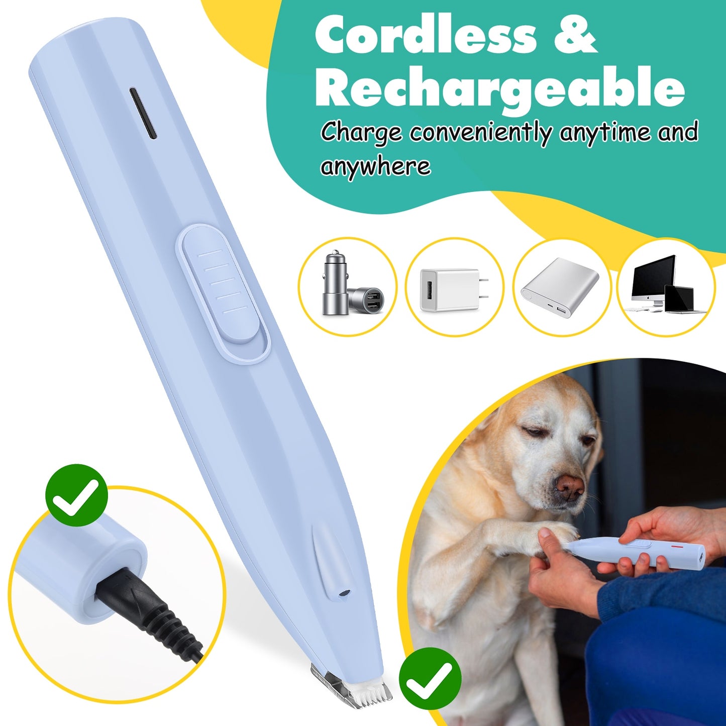 New Electric Professional Dog Foot Hair Trimmer