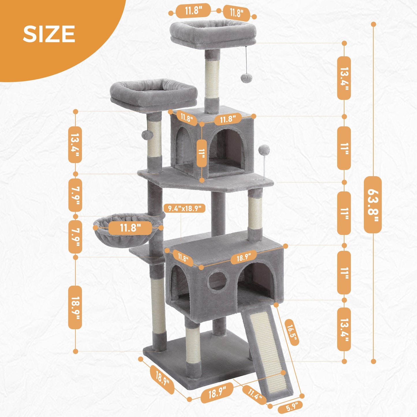 Multi-Level Cat Tree Tower Climb Furniture