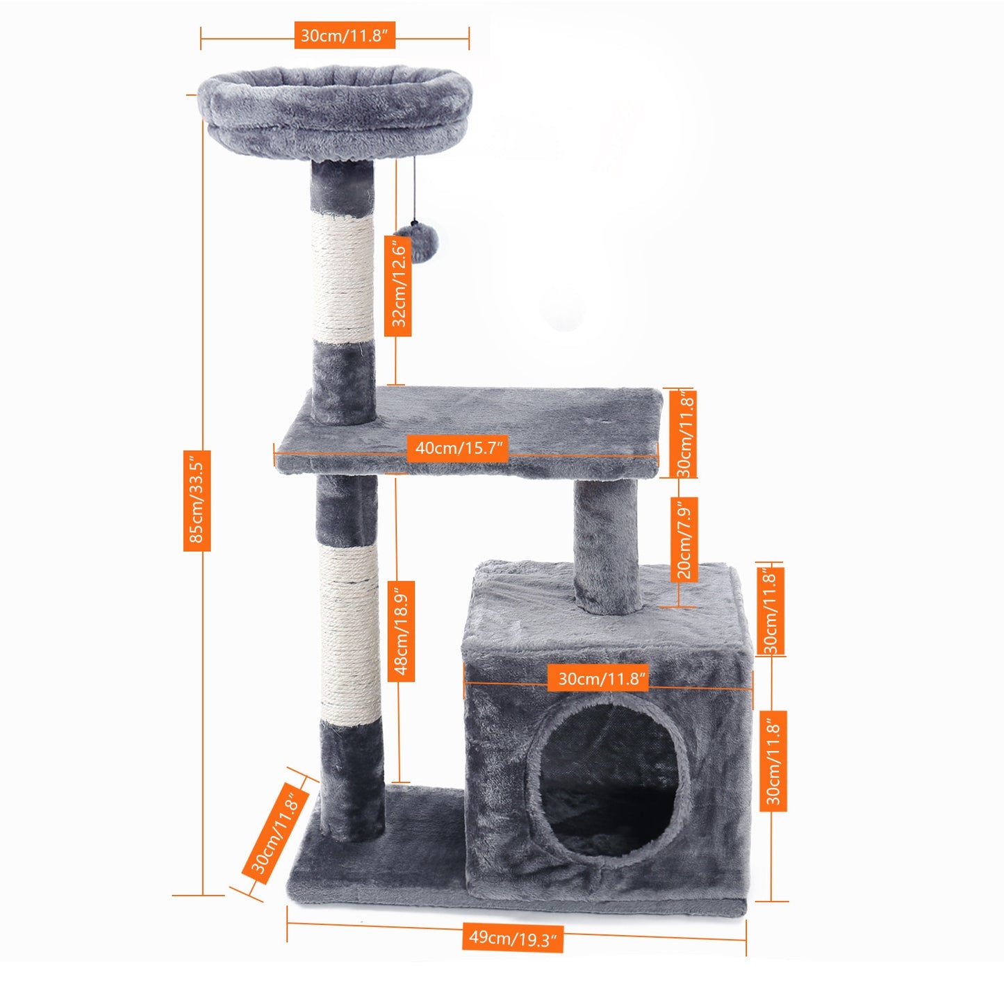 Cat Tree House Condo Indoor Multi-Level Tower