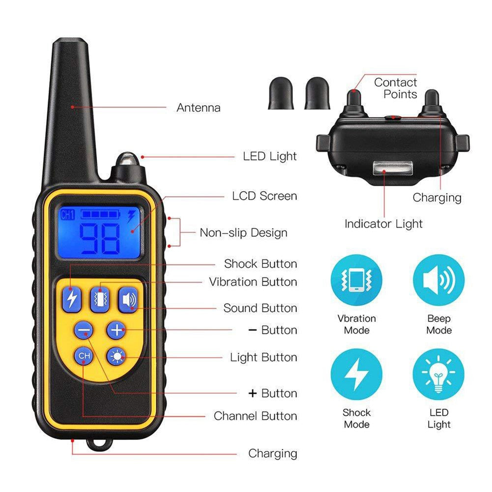 Dog Training Collar Anti Barking Remote Control