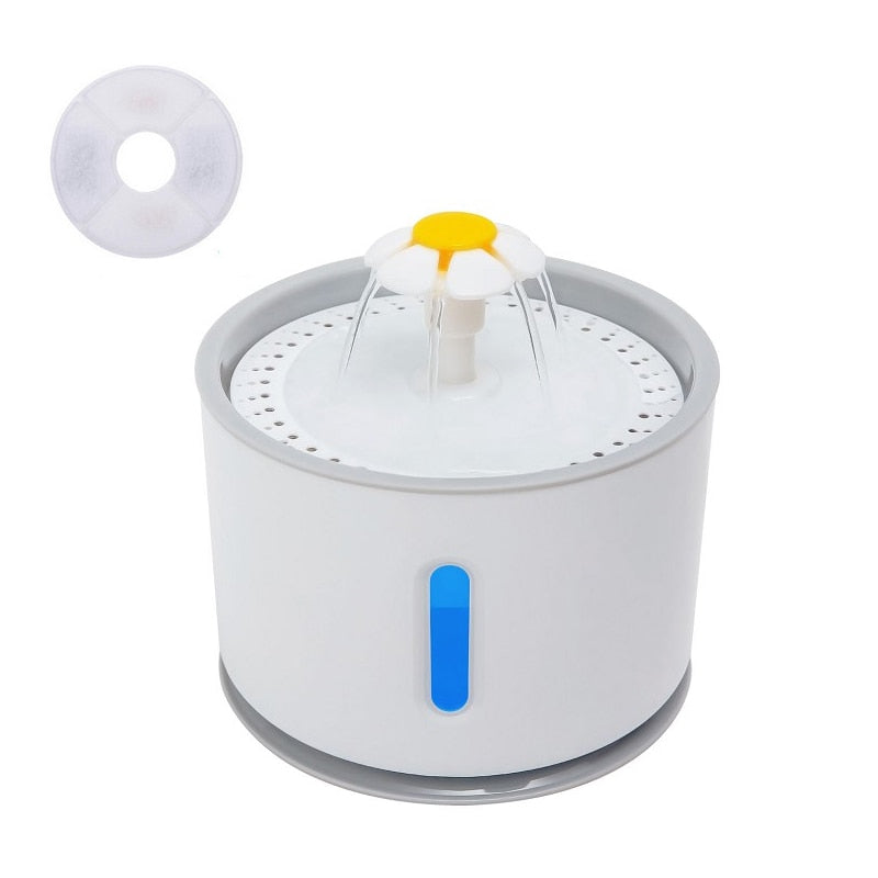 Automatic Pet Water Fountain With LED Lighting