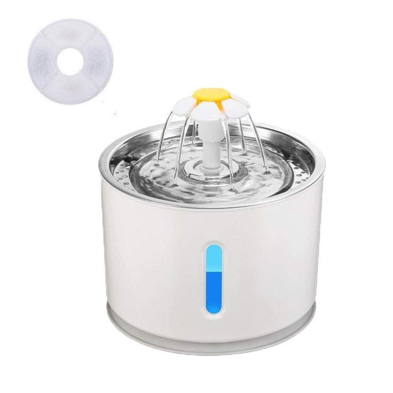 Automatic Pet Water Fountain With LED Lighting