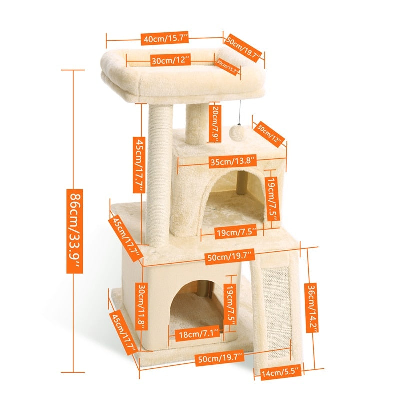 Multi Level Cat Tree Condo House