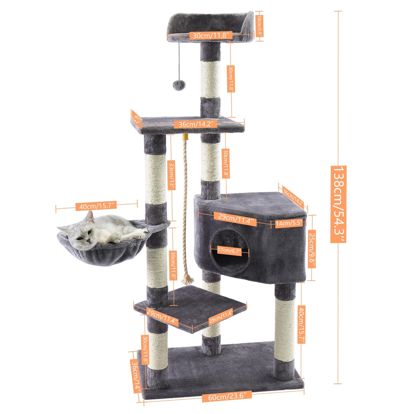 Multi-Level Cat Tree Tower Climb Furniture