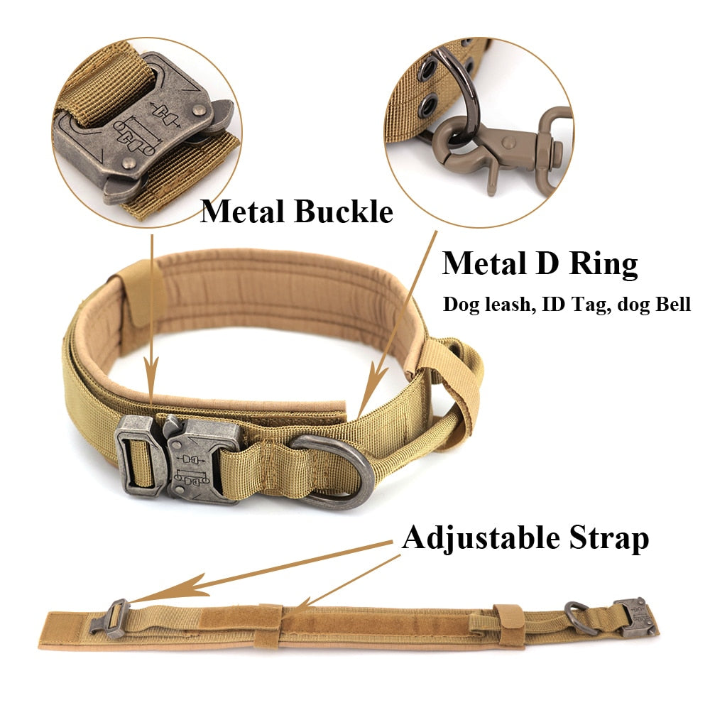 Dog Training Collar Adjustable Tactical Dog Collar