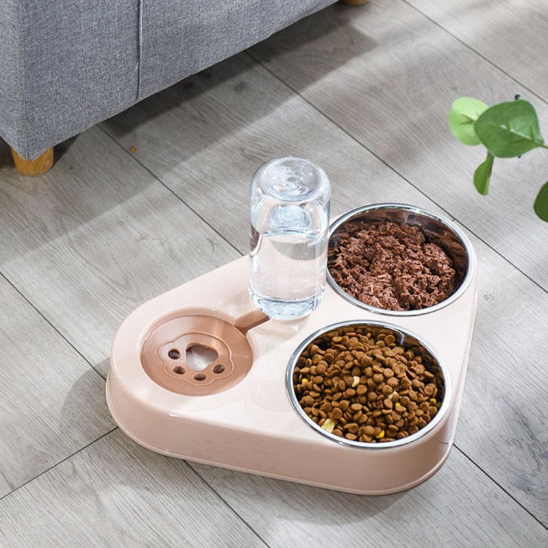 3 in 1 Pet Dog  or Cat Feeder Bowl