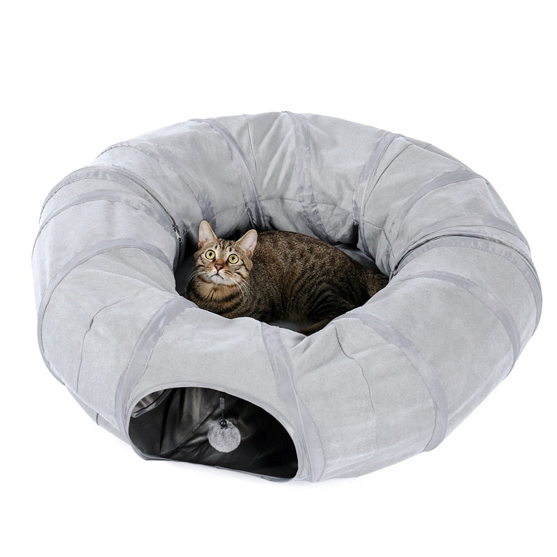 Cat Tunnel Toy Cat Pop Up Bed Collapsible