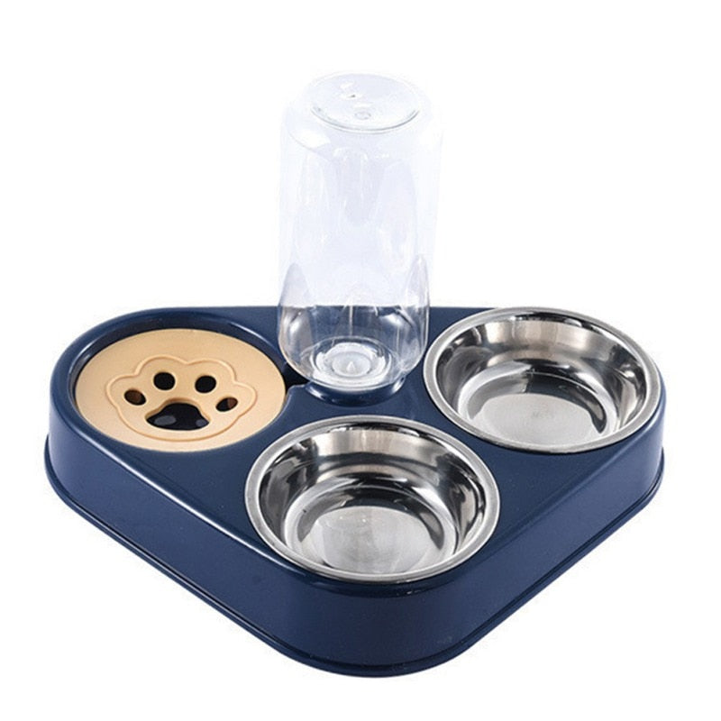 3 in 1 Pet Dog  or Cat Feeder Bowl