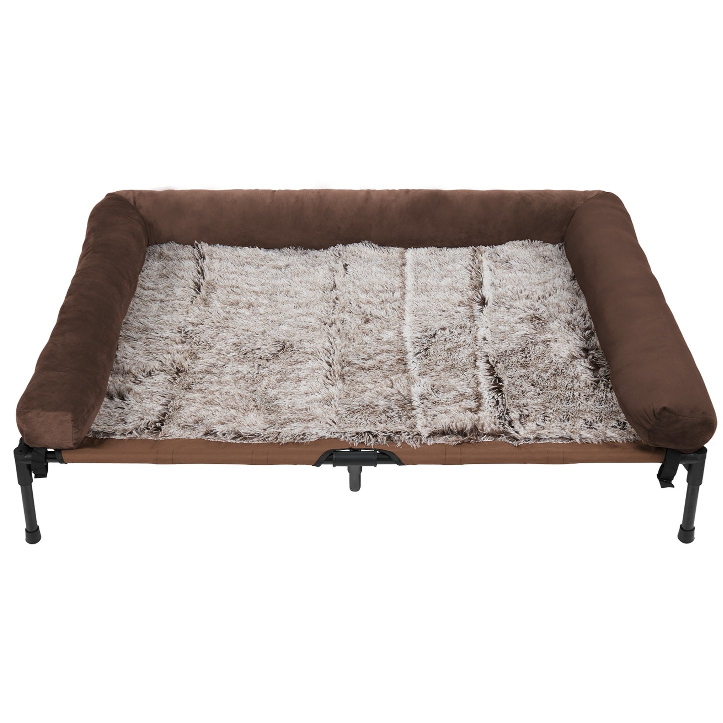 Cooling Elevated Dog Bed Bolster Raised Lounger