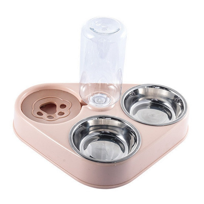 3 in 1 Pet Dog  or Cat Feeder Bowl