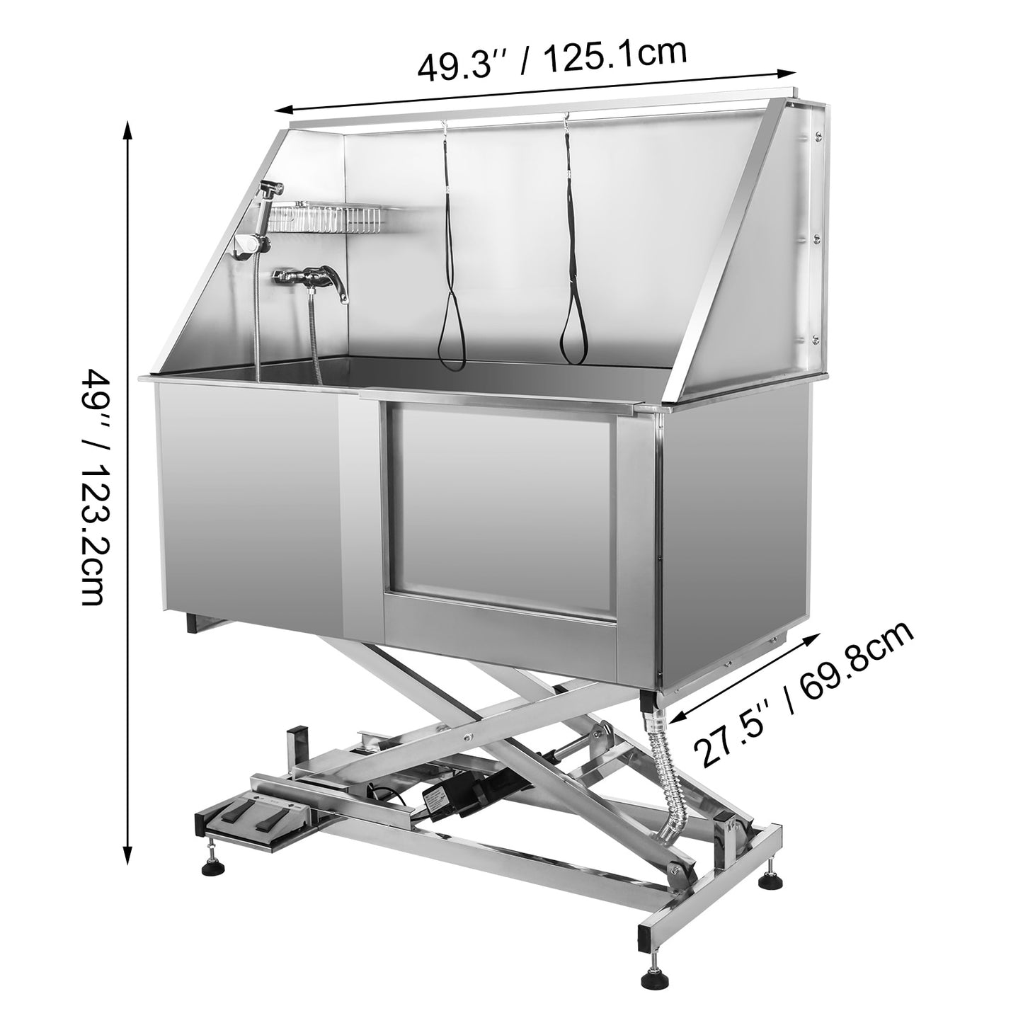 50 Inch Electric Pet Dog Grooming Tub