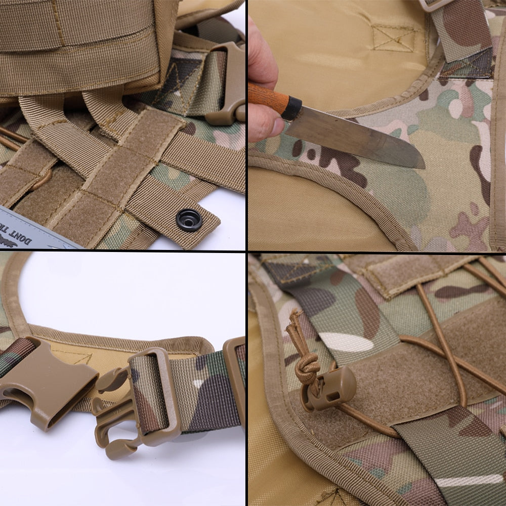 Tactical Dog Harnesses Pet Training Vest