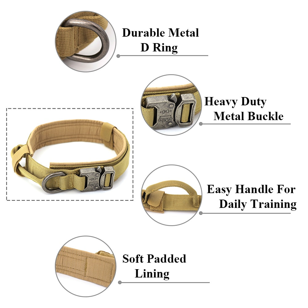 Dog Training Collar Adjustable Tactical Dog Collar