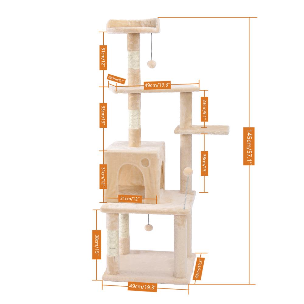 Luxury Pet Cat Tree House Condo Furniture