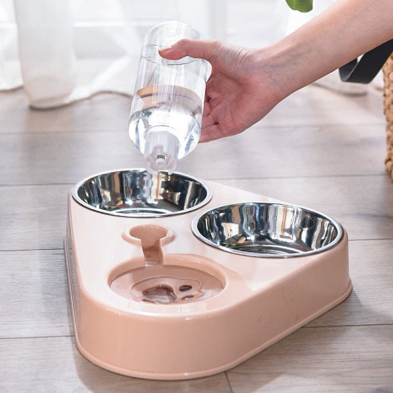 3 in 1 Pet Dog  or Cat Feeder Bowl