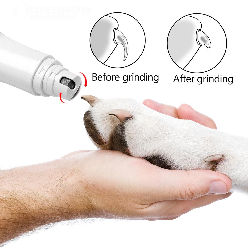 Electric Pet Nail Grinder Painless File Trimmer