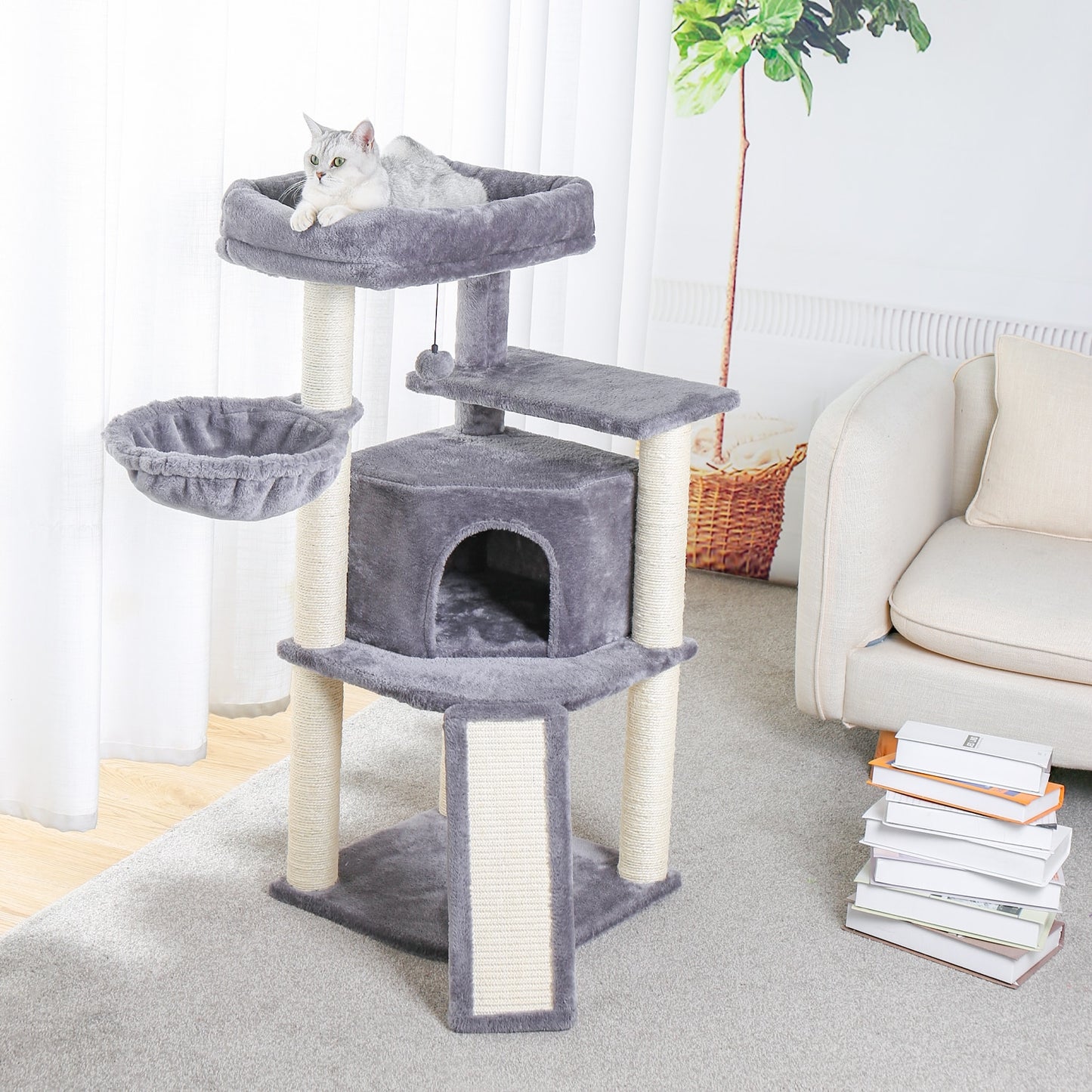 Cat Tree House Condo Indoor Multi-Level Tower