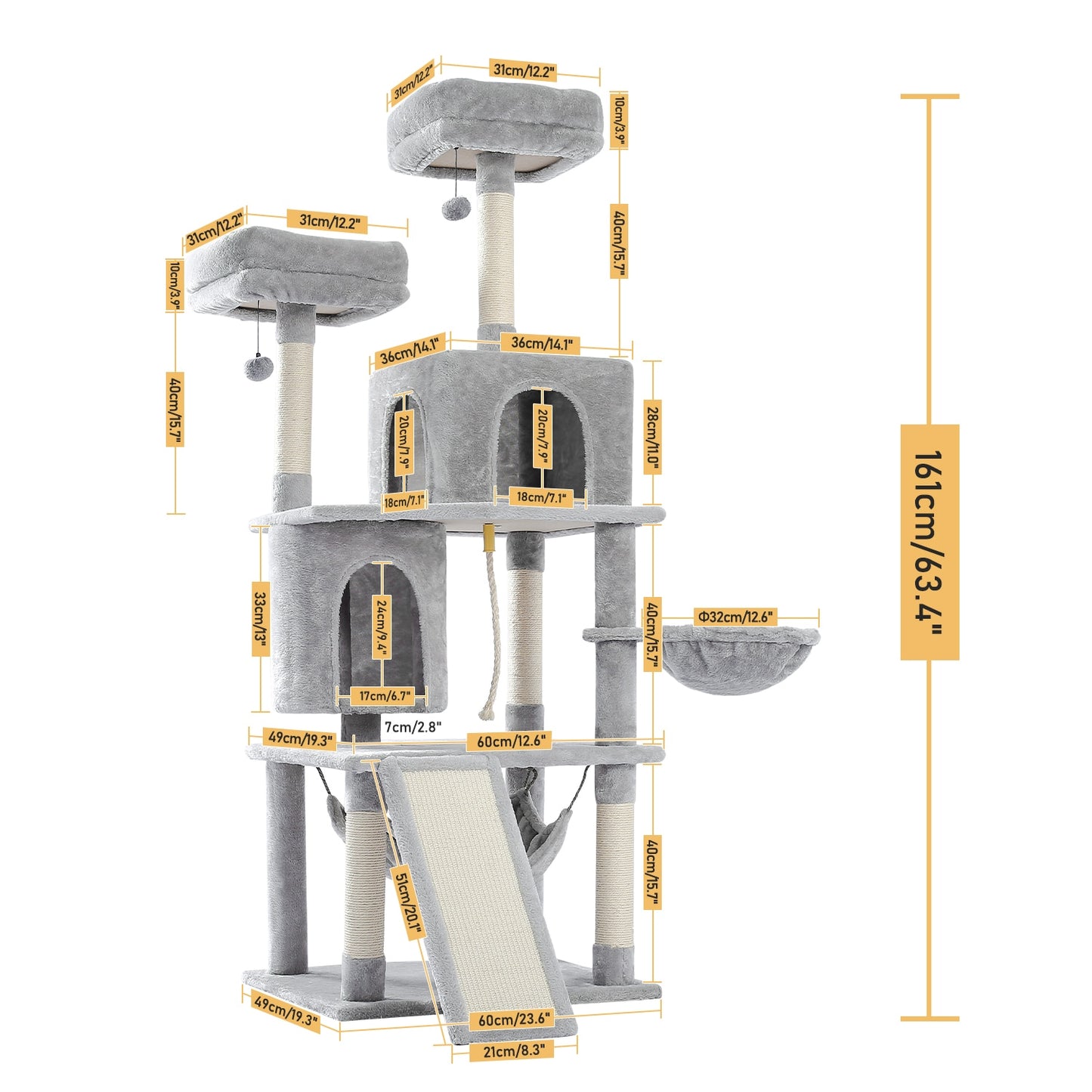 Multi-Level Cat Tree Tower Climb Furniture