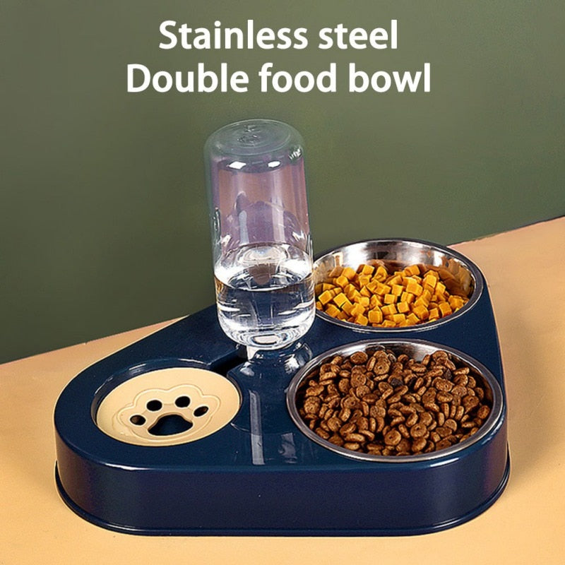 3 in 1 Pet Dog  or Cat Feeder Bowl