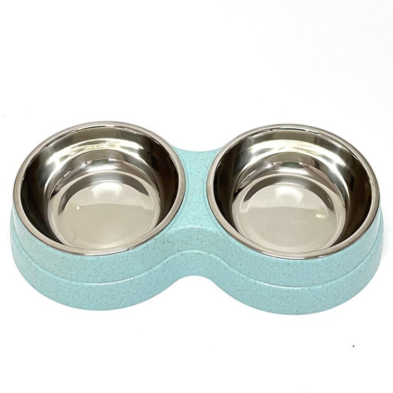 Double  Pet Food Feeding Bowl For Cat