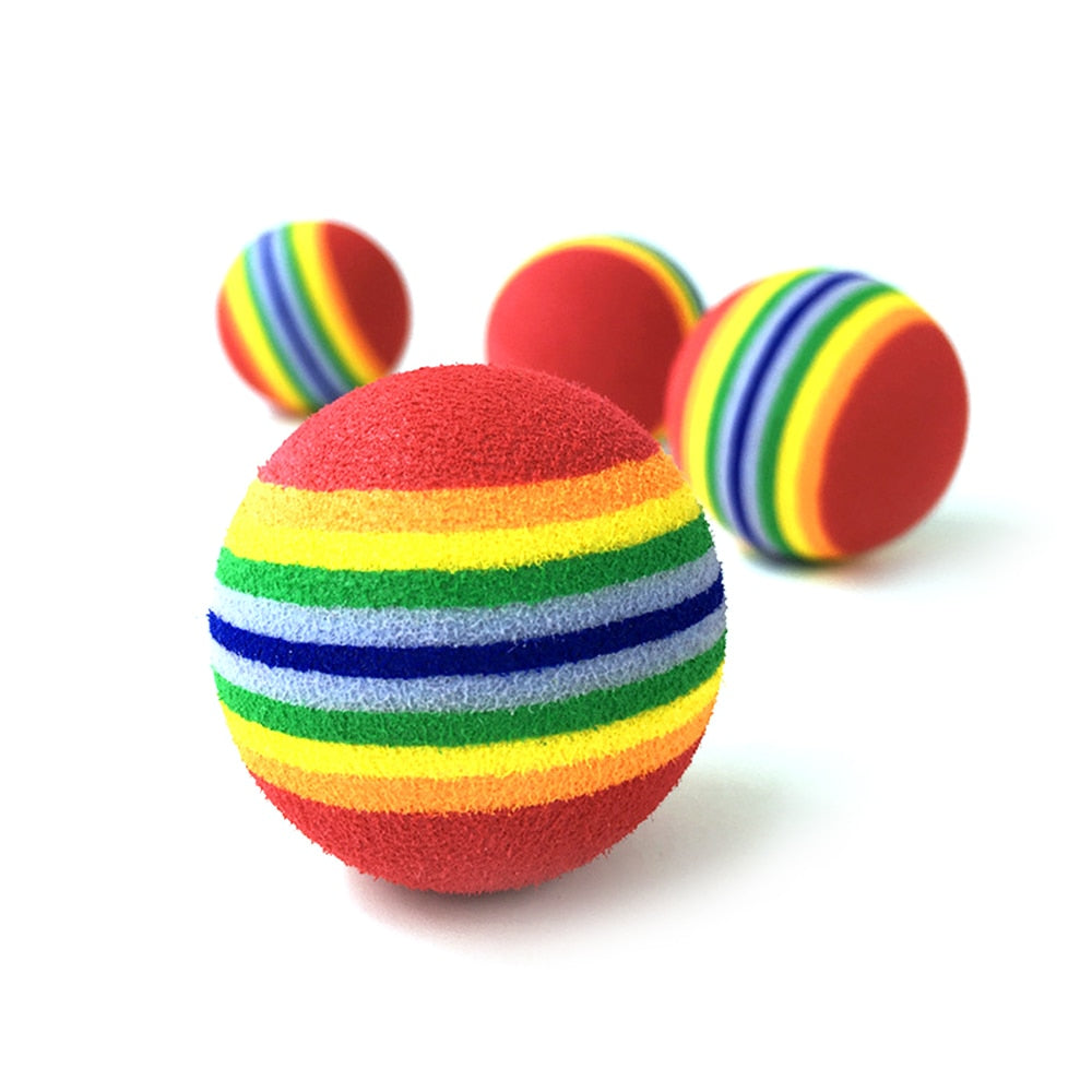 1Pcs Rainbow Toy Ball Training Cat Product