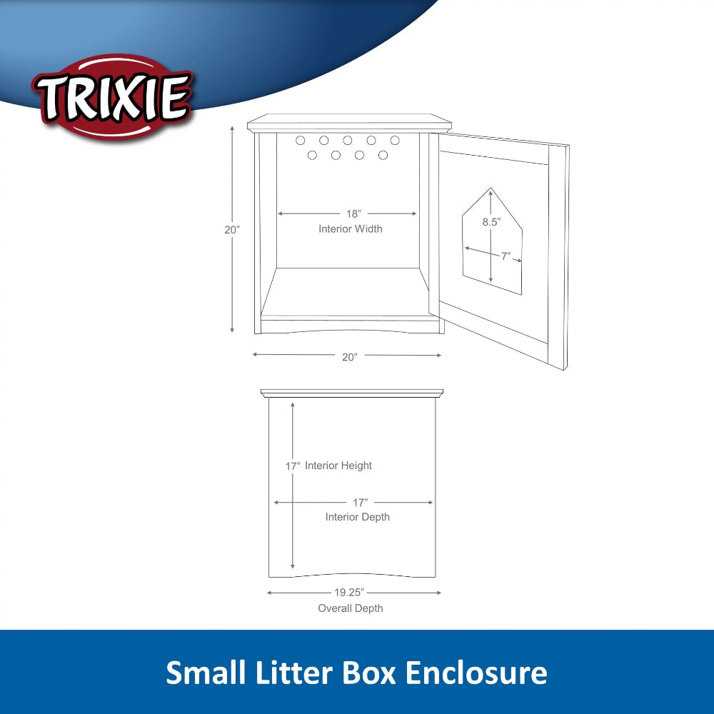 Wooden Small Furniture Litter Box