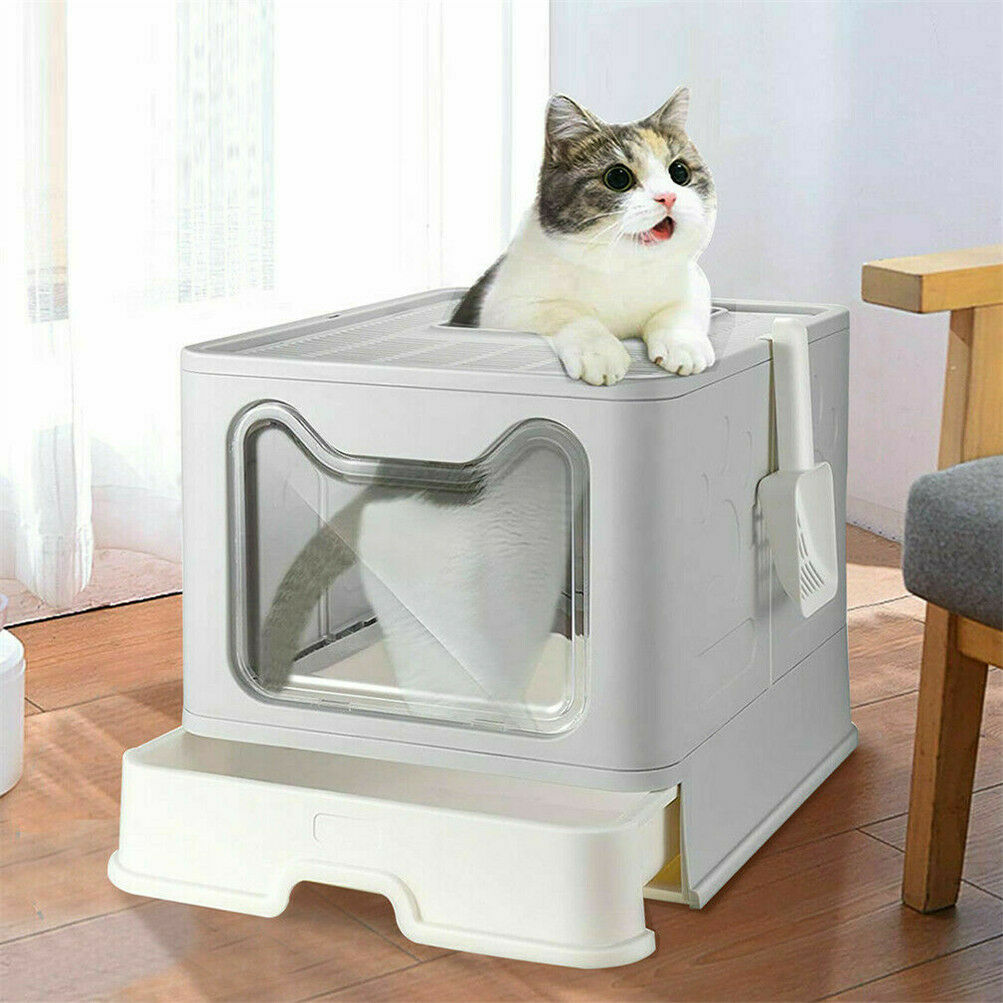 Front Entry Top Exit Cat Litter Box