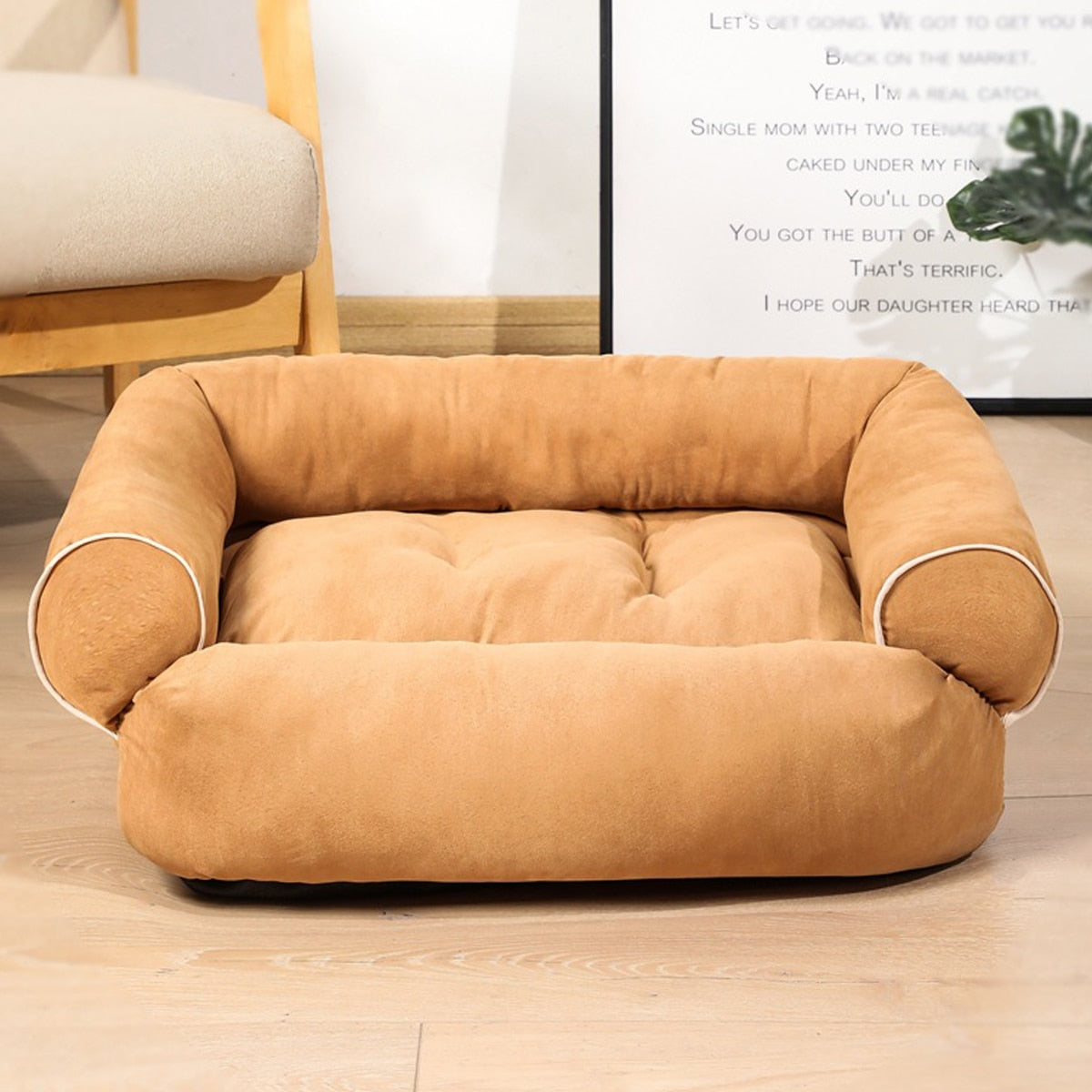 Soft Deep Sleep Bed Rectangle Sofa-Style