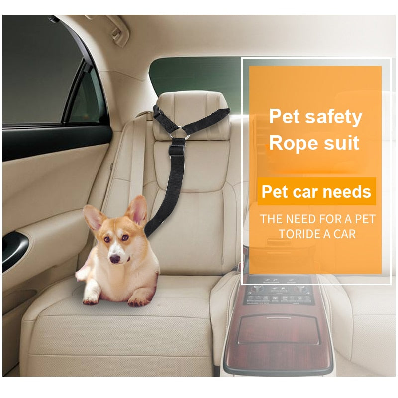 Pet Car Safety Adjustable Nylon Seat Belt