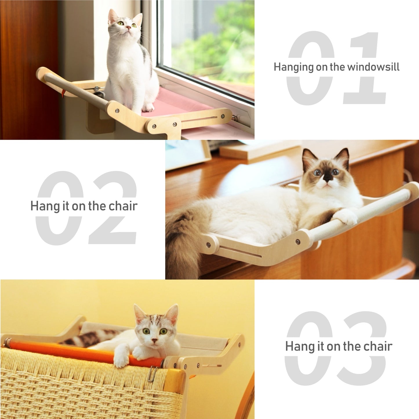 Mewoofun Sturdy Cat Window Perch