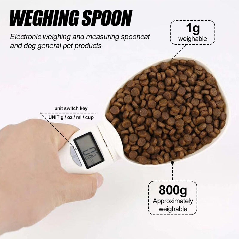 Pet Food Weighing Spoon Scale Electronic Measuring