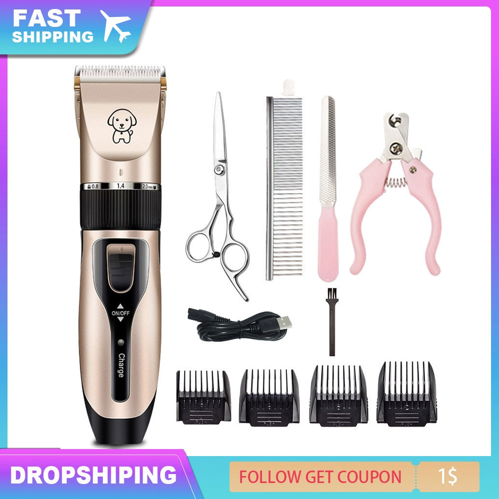 Professional Grooming Rechargeable Cat Dog Hair Trimmer