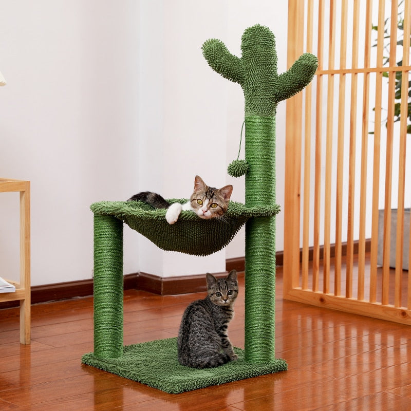 Cactus Cat Scratching Post with Sisal Rope