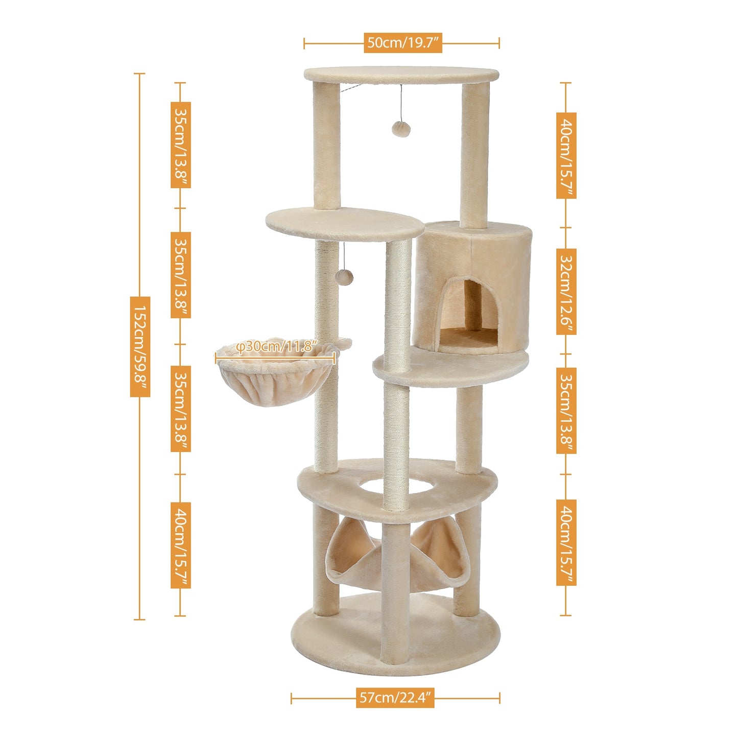 Multi-Level Cat Tree Tower Climb Furniture