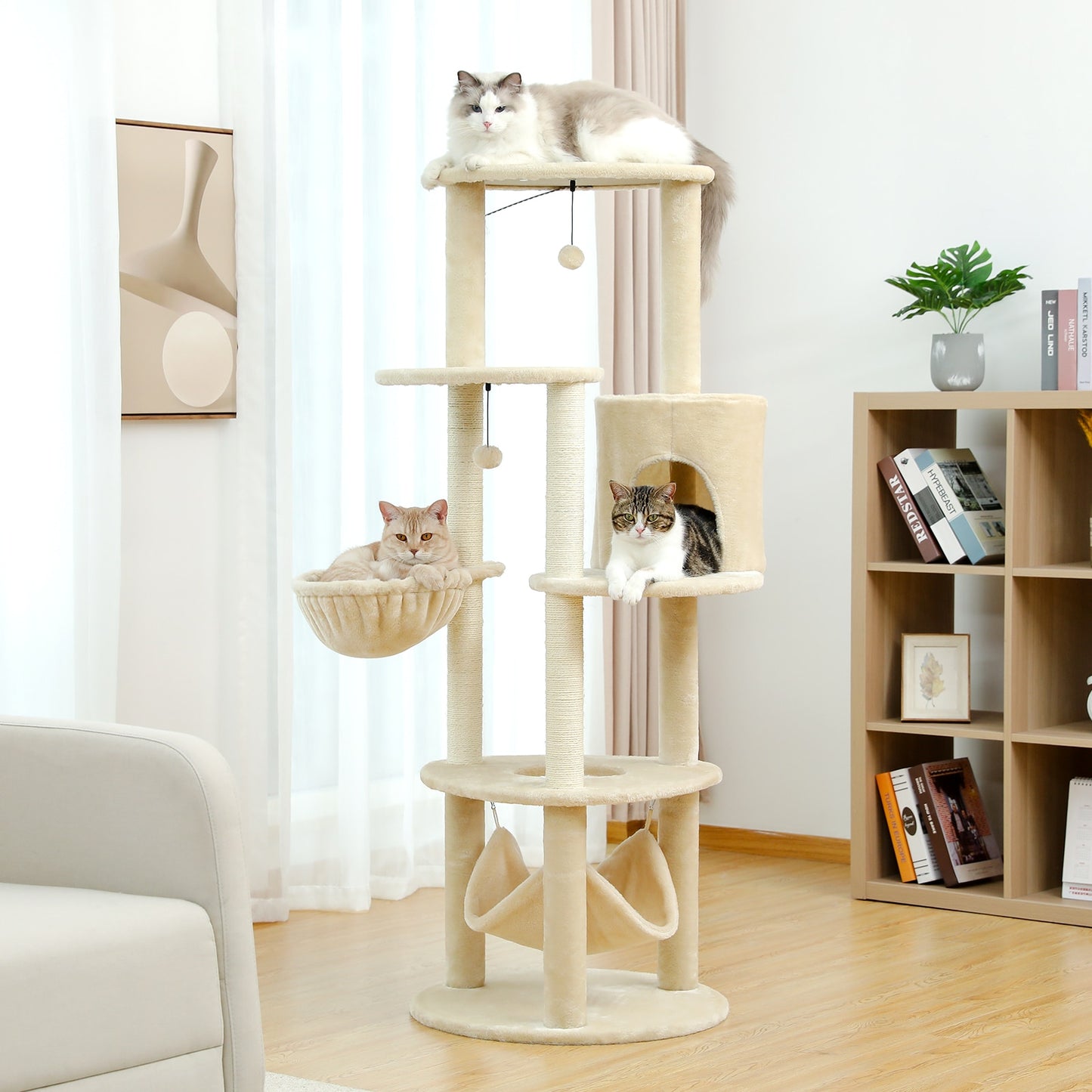 Luxury Pet Cat Tree House Condo Furniture