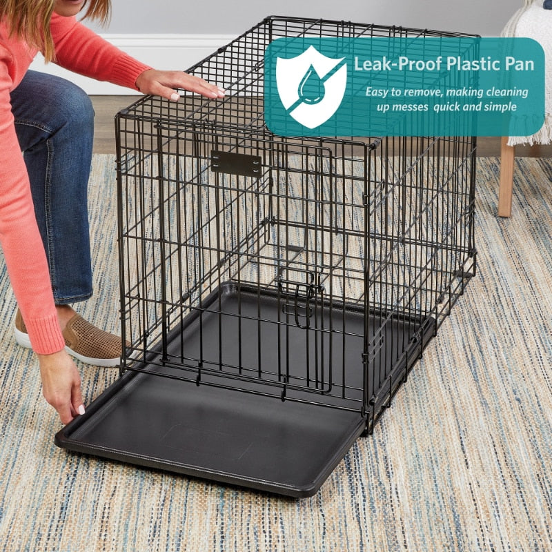 Pets Double Door Folding Metal Dog Crate