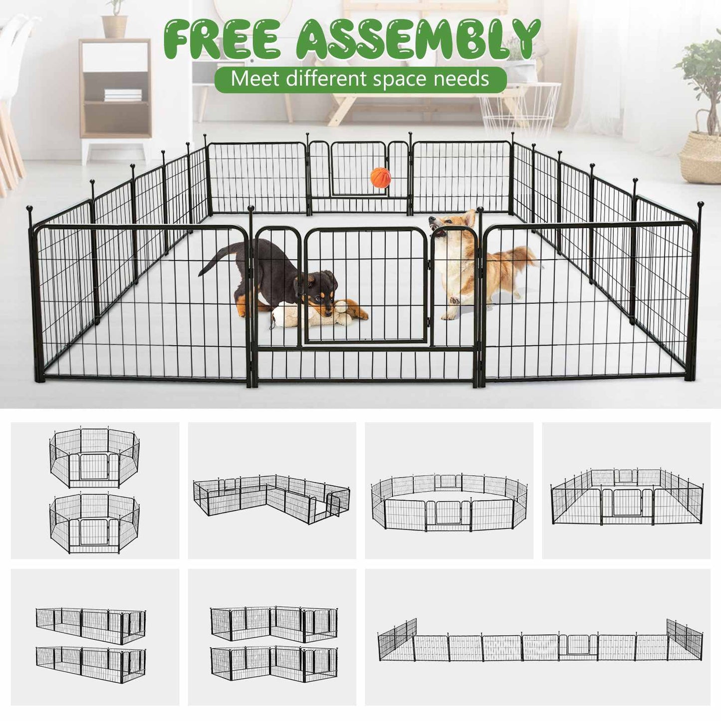 Heavy Duty Metal Dog Playpen