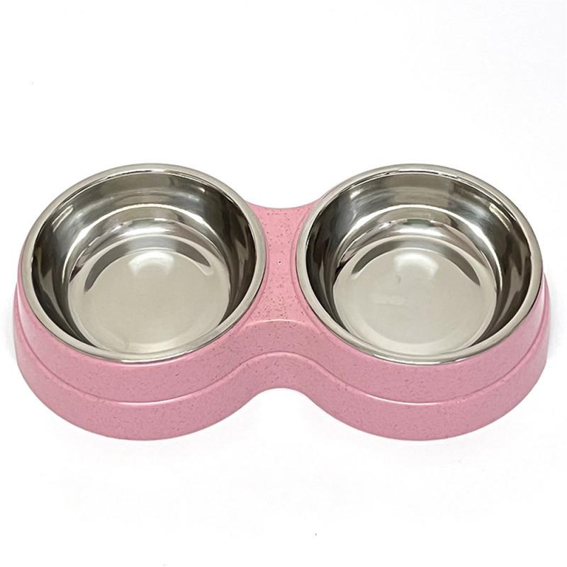 Double  Pet Food Feeding Bowl For Cat