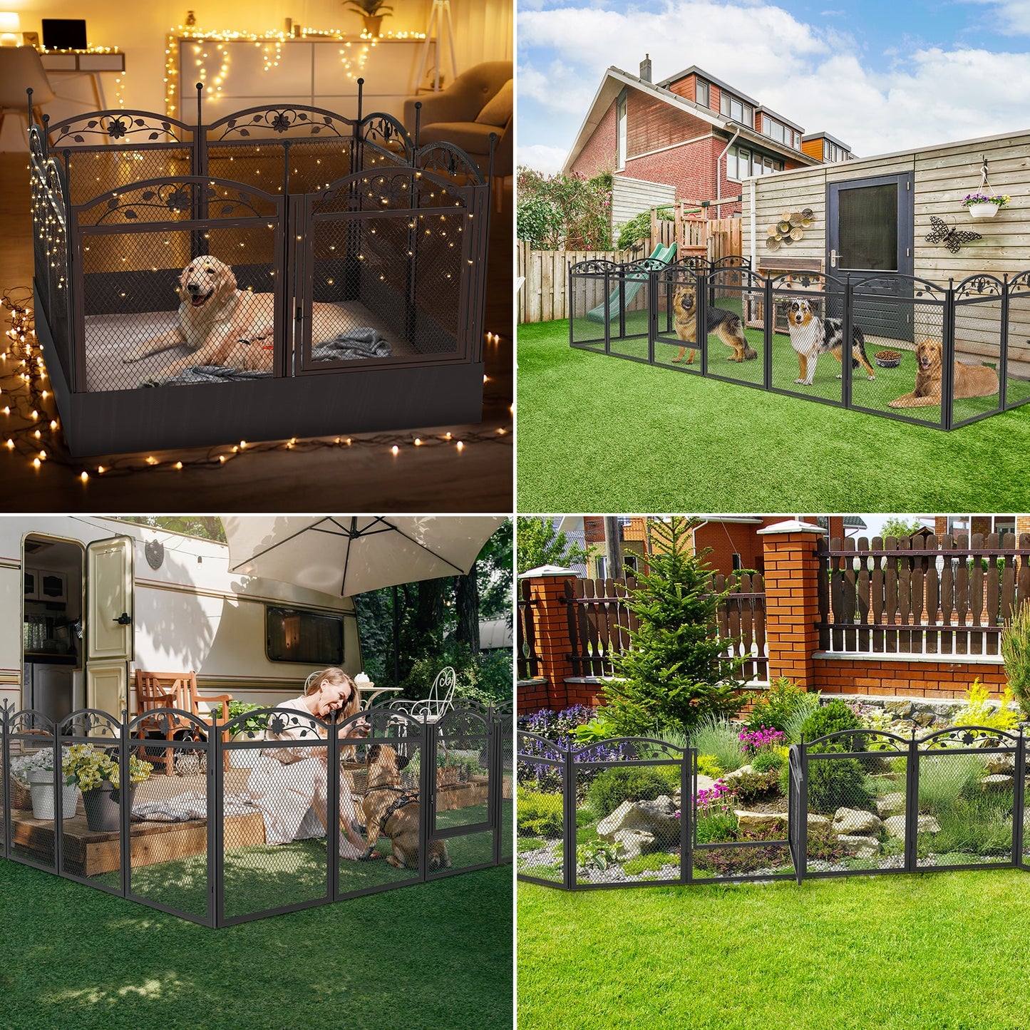 Dog Playpen Fence Detachable Play Pen