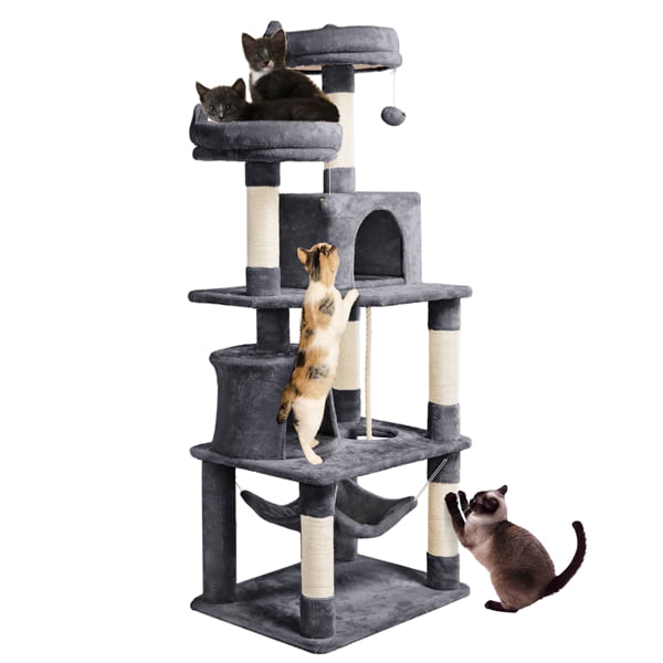 Double Condos Cat Tree Scratching Post Tower