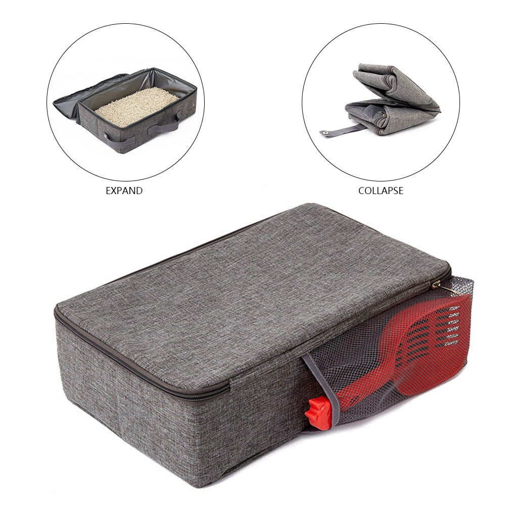 Rectangular Foldable Outdoor Cat Litter Box