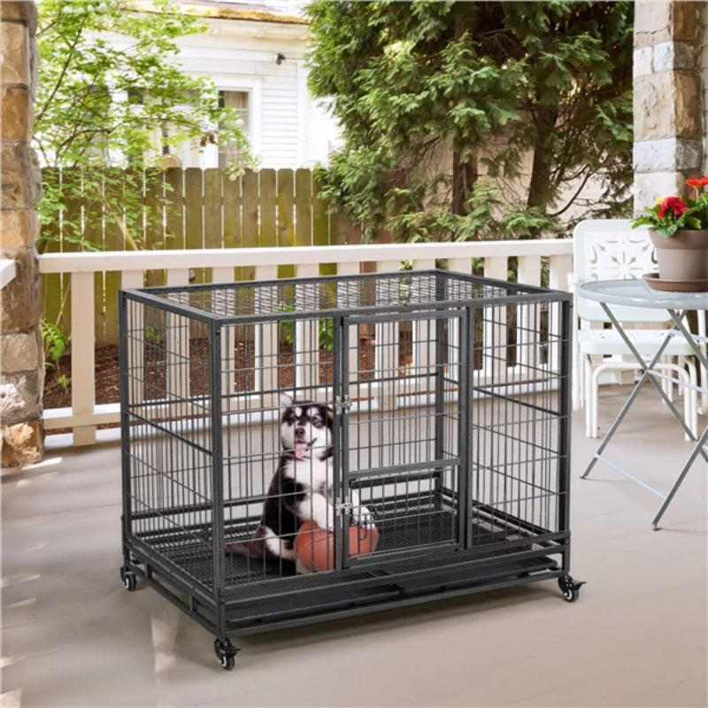 Heavy Duty Collapsible Dog Kennel and Crate