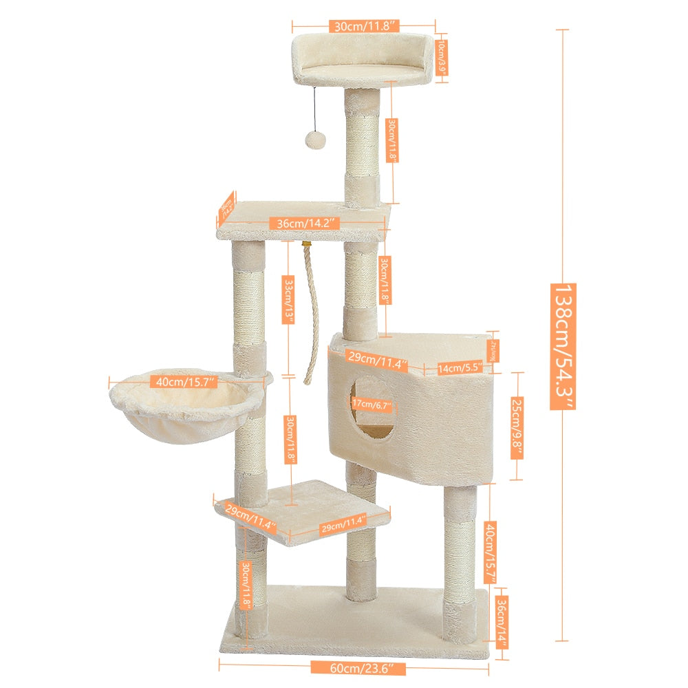 Multi-Level Cat Tree Tower Climb Furniture