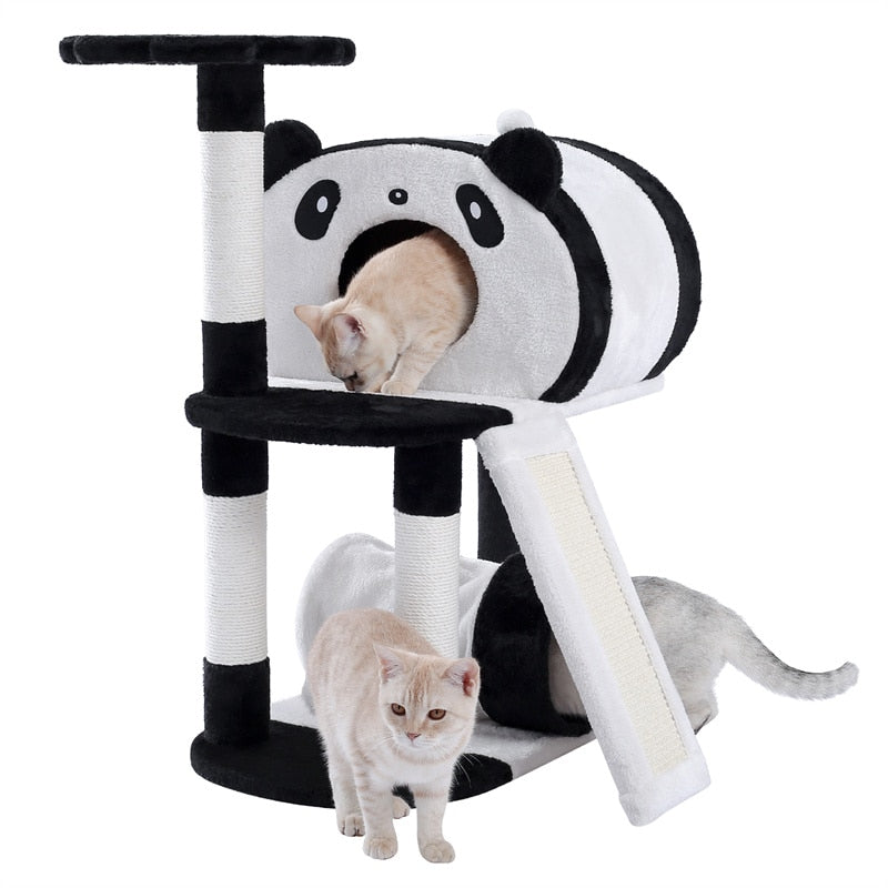 Cat Tree Tower Panda House