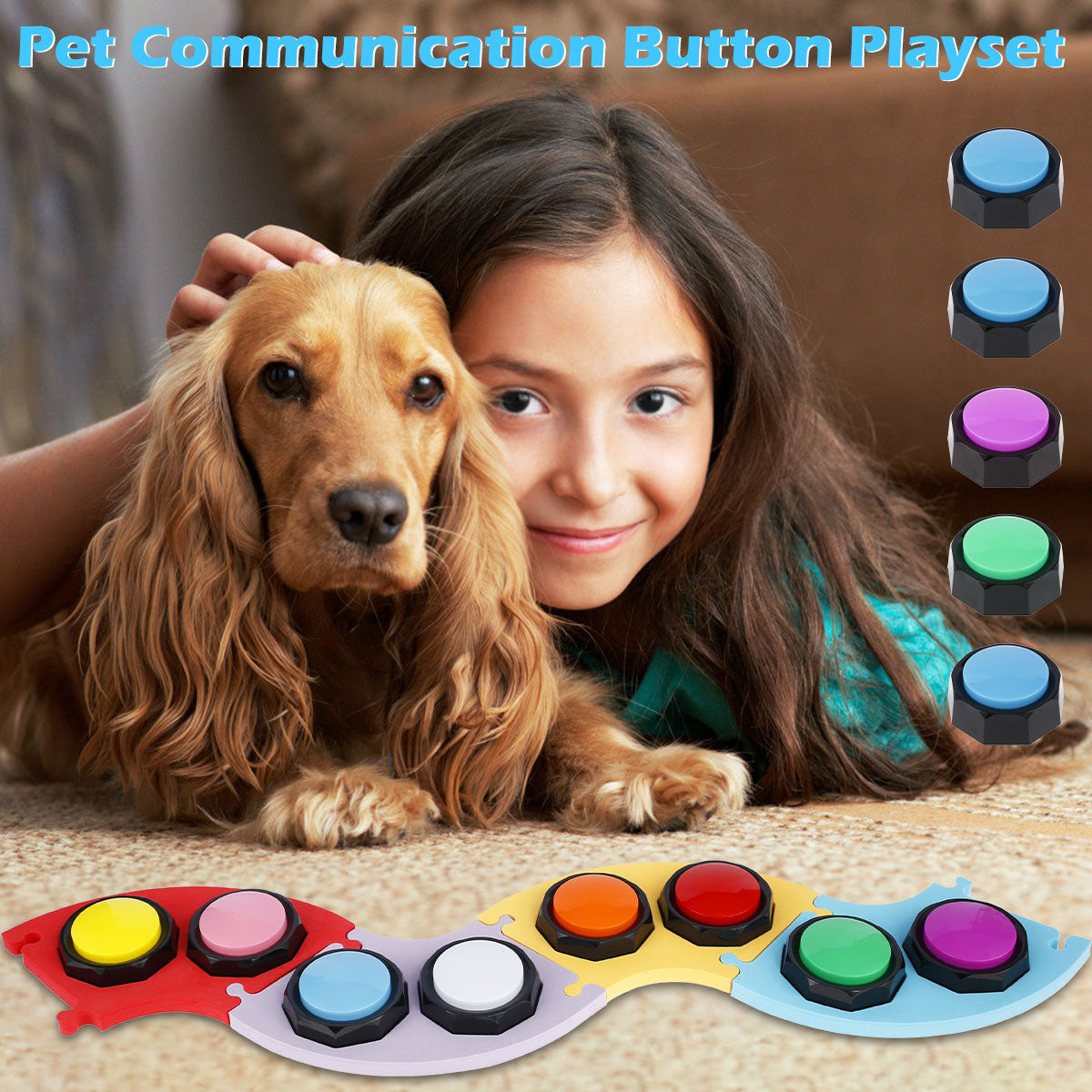 8Pcs Voice Recording Button For Communication Training