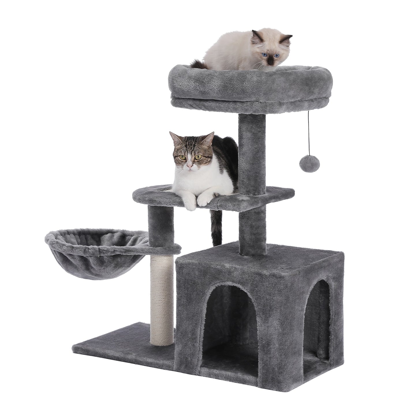 Cat  Condo, Deep Hammock with Scratching Post