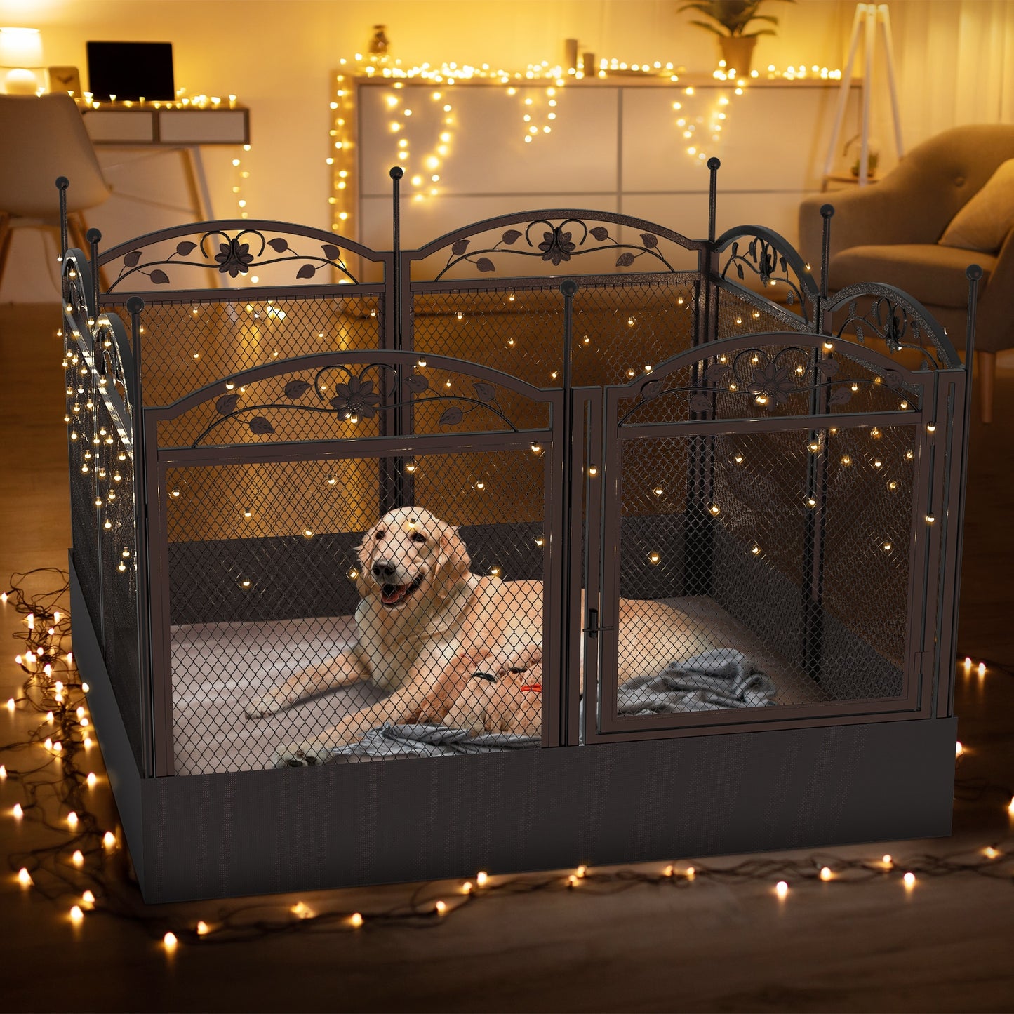 Dog Playpen Fence Detachable Play Pen