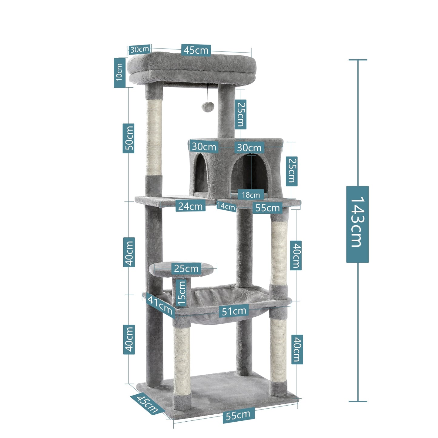 Multi Level Cat Tree Condo House