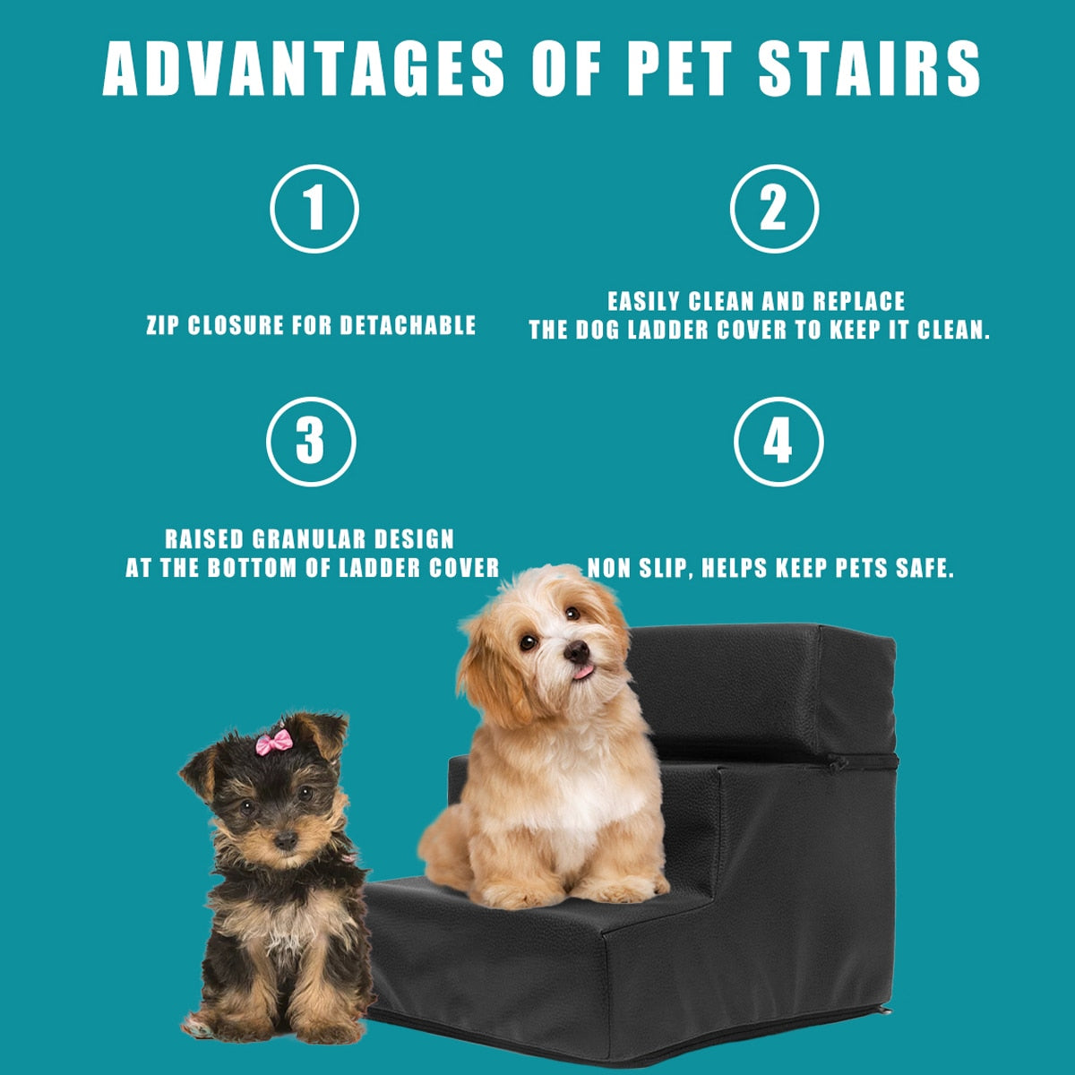 3 Step Dog or Kitten Ramp Stair