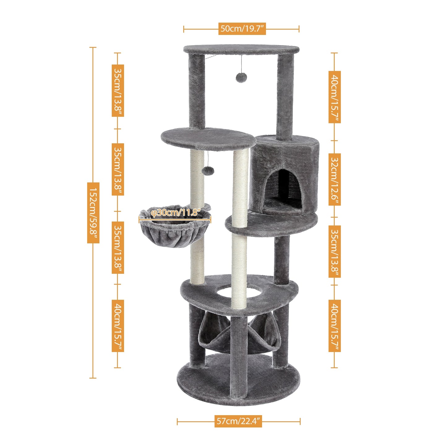 Multi-Level Cat Tree Tower Climb Furniture